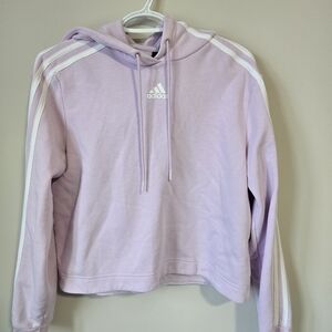 Adidas Women's Pink Hoodie Sweater